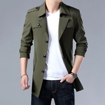 남자 트렌치 코트 하늘비즈 A31 W519C057