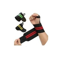 손목스트랩 보호대 헬스 운동 역기 바벨 철봉 손보호 6936611EA, 쿠팡 제리 검정레드