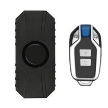 GHSHOP 원격 제어 무선 사이렌 IP55 방수 배터리와 자전거 알람 시끄러운 113dB 자전거 장비 트레일러 스쿠터 카트에 작동, 1x 리모컨으로, 9.5x4x2.2cm, ABS 플라스틱