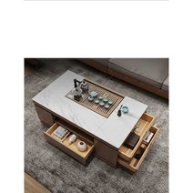 거실 리프트 테이블 소파 업 트랜스포머 좌식 탁자, 1.2 (검은색 캐비닛+검은색 조리대)