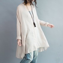 LBL738441F3095 여름셔츠 루즈핏 나시 얇은면 원피스셔츠 세트