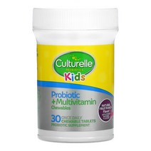 컬처렐 키즈 프로바이오틱스 멀티비타민 30 츄정 50억유산균 비타민 엽산 아연 비오틴 요오드 판토텐산, 1개, 기본