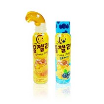 CN 짜먹는 꿀젤리 2종 (블루베리맛 벌꿀맛) 12개 신기한 젤리 맛있는 신맛 과일맛 유튜브 추천, 짜먹는 꿀젤리 벌꿀맛 12개