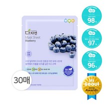 다자연 블루베리 마스크팩 30매, 1세트