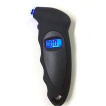 디지털압력계 고정밀 타이어 압력 게이지 0-150 PSI 백라이트 디지털 모니터링 자동차, [01] Black