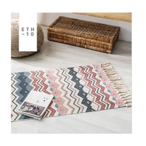 원피어니 빈티지 에스닉 발 매트 캠핑 카페트, ETH-10