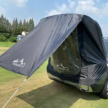 햇빛 바람차단 간편설치 SUV 타프텐트 야유회준비물 오토텐트 여행캠핑텐트 차량텐트, 블랙