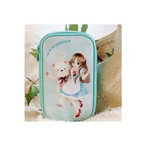 테디베어걸 에나멜 파우치(민트)