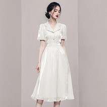 스윙 여성 원피스 하객룩 정장 오피스룩 아나운서 러블리 예쁜 돌잔치 상견례 코디 데일리 슬림핏