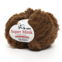 삼남뜨개실 슈퍼밍크실 80g 펄실 밍크실 겨울실 목도리실 뜨개실 10+1, 슈퍼밍크, 슈퍼밍크 80g 20 브라운