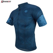자전거 저지 져지 WooBong DAREVIE-남성용 사이클링 저지 빠른 건조 반팔 여름 MTB 도로 자전거 의류
