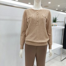 막스카라 버튼 포인트 니트 M23QKR335-E1