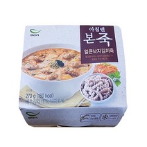 본죽 얼큰김치낙지죽 즉석용기컵 270g x 3개, 상세페이지 참조