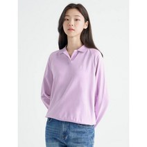 [빈폴레이디스] 라벤더 오픈 칼라 스웨트 셔츠 (BF2741U04T)