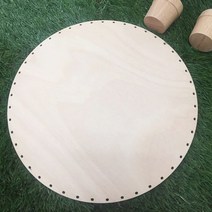 [두께UP]라탄 공예 재료 자작나무 원형 대 합판 트레이 28cm 바구니 만들기 바닥재료