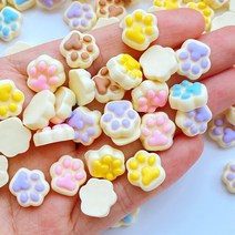 귀여운 플랫 백 아크릴 카보 숑 스크랩북 DIY 쥬얼리 공예 장식 액세서리 20 개, 01 Mixed