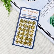 헤세드 곤도라) 스냅단추 똑딱이 단추, 골드