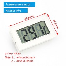 측정 측량미니 디지털 LCD 실내 편리한 온도 센서 습도 측정기 게이지, 05 sensor white