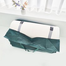 [원케이 / 싱글~킹사이즈] 토퍼 라텍스 메모리폼 매트리스 이불 보관 가방, 패밀리 (가로210cm 세로60cm), 라이트그레이, 1개