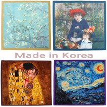 (국산) 럭셔리 명화 스카프-손수건 (도매2003) 스카프 손수건 머플러