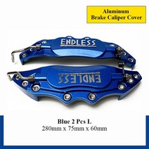 브레이크 캘리퍼 자동차 2 금속 자동차 3 디스크 스 커버 스티커 도요타 크라운 액세서리, 2pcs l 사이즈 블루