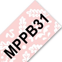 31 색 221 241 Brother P-touch 라벨 프린터 호환 테이프 12mm tze-231 ptd210 pth110 메이커 용, 23 Pink Brocade_04 18mm