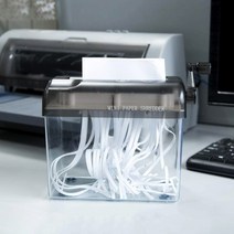 파쇄기 가정용 문서 세단기 수동 개인 정보 지우개 a6 paper shredder mini multifunctional manual bill office 문서 shredder, 주황색