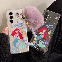 사은품/갤럭시 Z폴드4 Z폴드3 ZFold4 ZFold3 F736 F726 제트폴드4 지폴드3 폴더블폰 핑거 그립 비즈 스트랩 예쁜 만화 캐릭터 일러스트 투명 하드 케이스