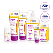 [호주]캔서카운슬 어린이 선크림 선스크린 SPF50+ 워터프루프, 75ml