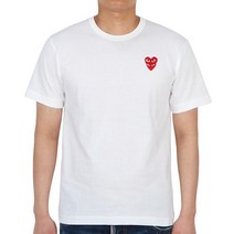꼼데가르송 [꼼데가르송] 더블하트와펜 AZ T288 051 2 남자 반팔티셔츠