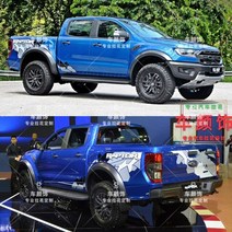 Ford Raptor F150 자동차 스티커 바디 외관 장식 세련된 오프로드 픽업 데칼, E, 1개