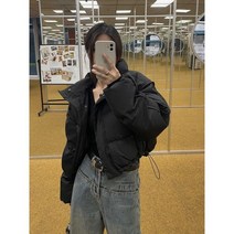 여성 숏 패딩 겨울 다운 자켓 코트