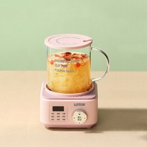 약탕기 가정용 업소용 한약 도자기 중탕기 대용량 홍삼 달임기 전기 탕약기 스마트 건강 전기 주전자 500ml, 02 pink_02 UK