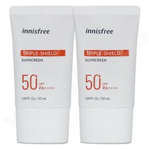 이니스프리 인텐시브 트리플쉴드 선스크린 SPF50+ PA++++, 50ml, 2개
