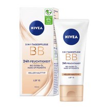 [독일직구] Nivea 니베아 모이스처 라이트 비비크림 SPF15 50ml BB 24H MOISTURE LIGHT