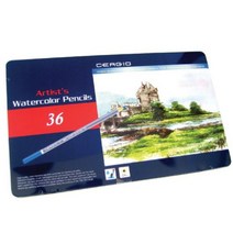 일음쇼핑^^m세르지오 수채색연필 36 미술 수업 그림 학습용 학교 학생 교육용일medi^^, ab^^선택없는