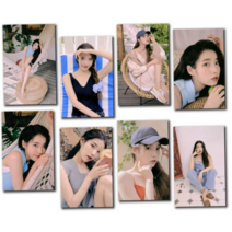 아이유포카 포토카드 고화질 코팅 아이유 고퀄리티 포스트카드 고급 굿즈 여자아이돌 프리미엄, IU-HB33, 5인치 사진 8장 (코팅)