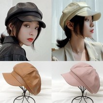 합성가죽 헌팅캡 마도로스 합피팔각