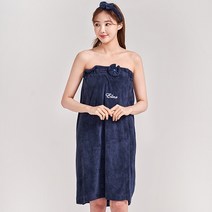 이라인 퓨어 탑 샤워가운 네이비, 이라인 탑가운, 1개