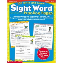 100 Write-And-Learn Sight Word Practice Pages, Scholastic