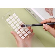 휴대용 미니 팔레트 어반스케치 여행드로잉 목재 파레트 원목 나무 팔렛트 빠렛트수채화 철, 부르고뉴