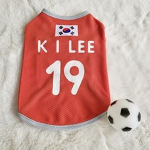 볼독 강아지대한민국축구유니폼 주문제작상품 S-5XL, K I LEE