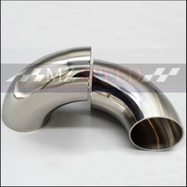 자동차부품 51mm 60mm OD 위생 버트 용접 90 도 엘보 벤드 파이프 304 스테인레스 스틸 자동차 배기 머플러, 09 25mm, 09 25mm