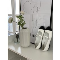 (230-250) 러블리 콤비 큐트 페미닌 라운드 콤비 투톤 메리제인 쿠션 플랫 1cm