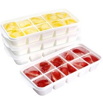 자이티 얼음쏘옥 하이볼 얼음 트레이 얼음틀 뚜껑포함 10구 4p, 화이트