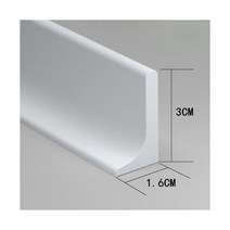 샤워부스 물막이 프로파일 화장실 물튐방지 샤워실 욕조 쫄대 욕실 바닥 샤워 댐 액세서리 실리콘 건식 및 습식 분리 물 유지 스트립 홍수 배리어 도어 스토퍼 가드 차단기, WHITE_120cm, WHITE_120cm