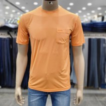 세르지오 (모다인천점)오렌지 라운드 냉감 스판 티셔츠/R2625