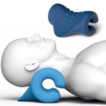 고탄력 목베개 스트레칭 근육이완 고탄성 지압베개 거북목 일자목 교정, 색상랜덤