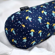 솜포함/바디필로우/안고자는 베개/롱 베개/등 받이 쿠션, 110X25원통형, 도톰한순면옥스포드우산악어블루