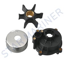 선외기 5001595 워터 펌프 수리 키트 435929 Evinrude Johnson 선외기 용 하우징 포함 OMC BRP V4 75-250HP, 한개옵션0